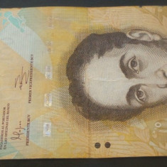 Bancnota exotica 100 BOLIVARES - VENEZUELA, anul 2012 * Cod 481 - circulata