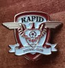 QW9 N7 21 - Insigna - tematica sport - fotbal - clubul Rapid Bucuresti, Romania de la 1950