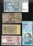 Set 5 bancnote de prin lume adunate (cele din imagini) #392, America de Nord