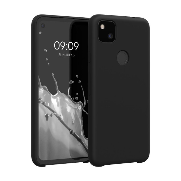 Husa Kwmobile pentru Google Pixel 4a, Negru, Silicon, KWM000011HX062C