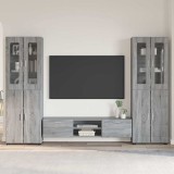 Cumpara ieftin Set comoda TV FLORIN 3 buc. 150 x 39 x 30 cm Sonoma gri