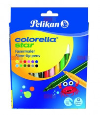Carioci 12 culori Colorella Star C302 12 culori 0.8 mm Pelikan foto