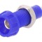 Soclu Banană 4mm Albastru 10A 250V