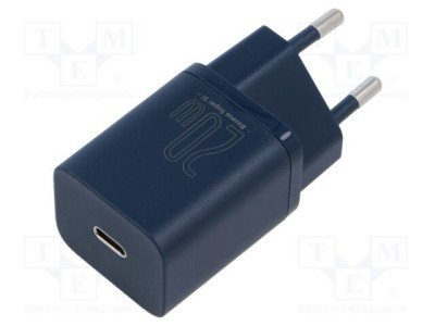 BASEUS Alimentator pulsatoriu 5-9V 20W 2,3A USB-C PD Europa albastru foto