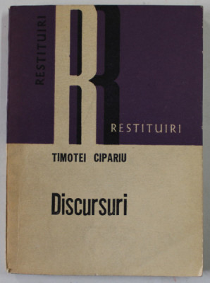 DISCURSURI de TIMOTEI CIPARIU , 1984 foto