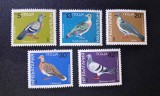 Bulgaria (НР България) 1984 Fauna Porumbei Serie Completa 5v Neștampilat (MNH) - A90