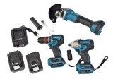 Cumpara ieftin Set scule cu acumulator 2 Baterii 48V si 10 Ah : pistol impact, bormasina si polizor unghiular (flex) VALIZA TRANSPORT