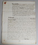 Vechi document englezesc 1761