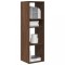 Gossi biblioteca, stejar maro, 34x31x112 cm, lemn prelucrat