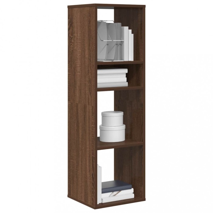 Gossi biblioteca, stejar maro, 34x31x112 cm, lemn prelucrat