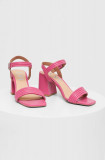 Cumpara ieftin Answear Lab sandale de piele culoarea roz