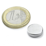 Magnet neodim disc &Oslash;12&amp;#215;3 mm, putere 2,5 kg, N45