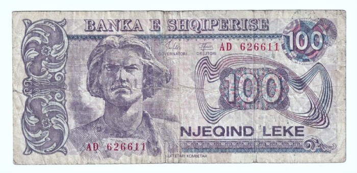 ALBANIA 100 LEKE 1993 STARE BUNA