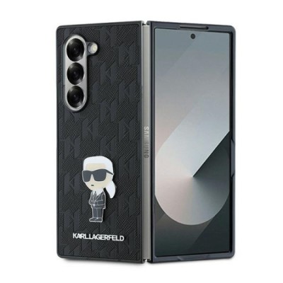 Husa pentru Samsung Galaxy Z Fold6 - Karl Lagerfeld Saffiano (KLHCZFD6SAPKINPKK) - Monogram Ikonik foto