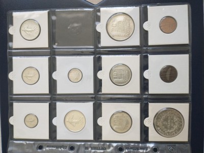COLECTIE 23 MONEDE FRANTA UNC argint bronz aluminiu CALITATE TOP !!! foto