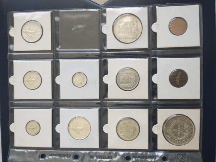 COLECTIE 23 MONEDE FRANTA UNC argint bronz aluminiu CALITATE TOP !!!