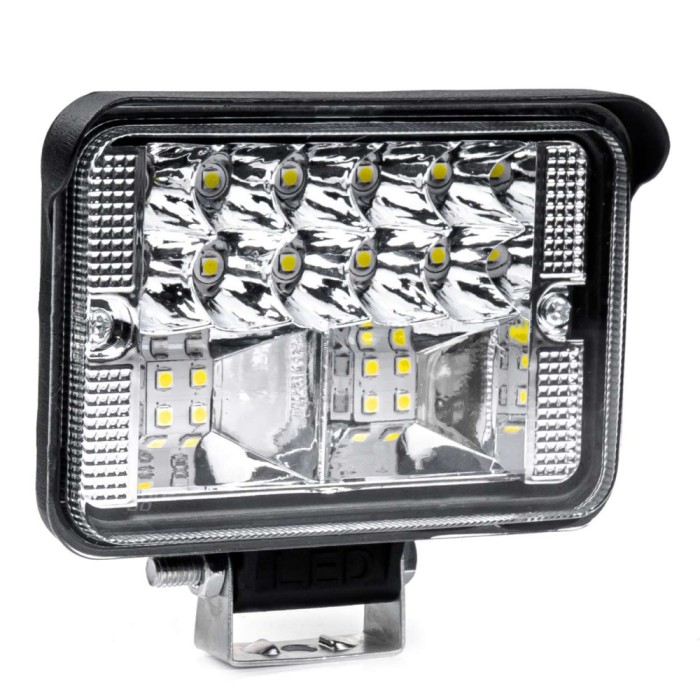 Proiector LED pentru Off-Road, ATV, SSV, putere 54W, culoare 6500K, tensiune 9-36V, dimensiuni 80 x 110 x 60 mm