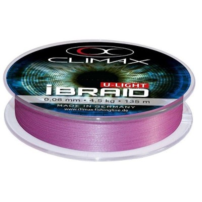Fir textil Climax iBRAID U-LIGHT FLUO PURPLE 135m 0.04mm 3.0kg foto