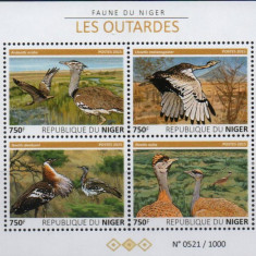 NIGER 2015, Fauna, Pasari, serie neuzata, MNH