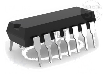 Flip-Flop Digital D 8 Canale THT DIP20 HC foto