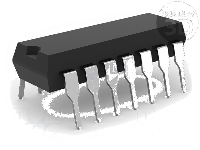 Flip-Flop Digital D 8 Canale THT DIP20 HC