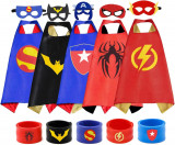 ATERO Kids Dress Up Șepci Supererou Seturi &amp; Brățări Slap pentru Costume pentru