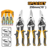 Set foarfeci tabla 3 pcs - Ingco HTSNK0110