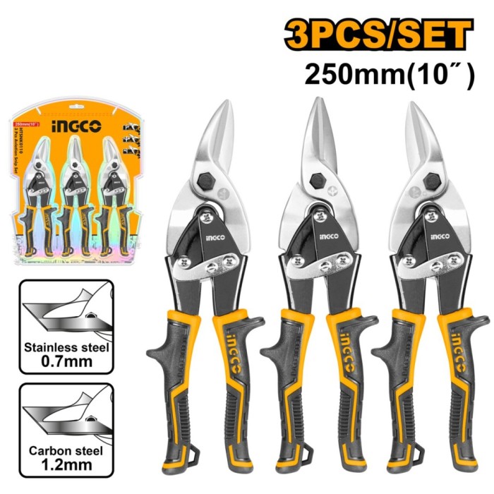 Set foarfeci tabla 3 pcs - Ingco HTSNK0110
