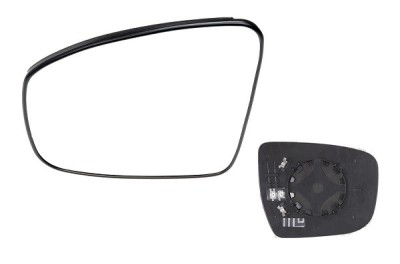 Geam oglinda exterioara cu suport fixare Nissan Rogue (J11), 07.2013- , X-Trail, 07.2014-, Stanga, incalzita; geam convex; cromat, View Max foto