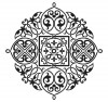Sticker decorativ Mandala, 55 cm, 1082STK