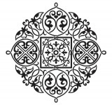 Cumpara ieftin Sticker decorativ Mandala, 55 cm, 1082STK
