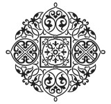 Sticker decorativ Mandala, 55 cm, 1082STK, natura si peisaje