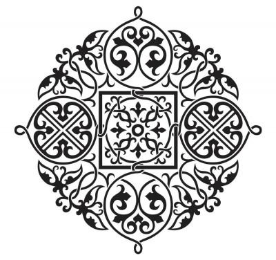 Sticker decorativ Mandala, 55 cm, 1082STK foto