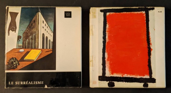 2 albume SKIRA: LE SURREALISME si KLEE Pictura Abstracta Suprarealism Avangarda