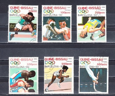 A12 S5 8 - Timbre foarte vechi - Guineea Bissau - Jocurile olimpice Barcelona 1992 foto