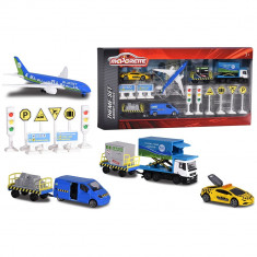 Set Majorette Big Airport Blue Sky cu 12 piese foto