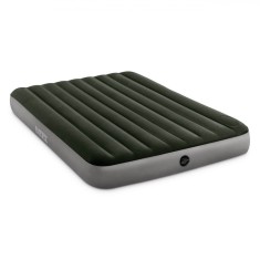 Saltea Gonflabilă Intex, 2 Persoane, Culoare Gri, Dimensiuni 1.52x0.25x2.03 m, Capacitate 273 kg, Pompa Incorporată