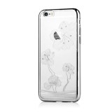 Husa Phone 6/6S Comma Crystal Flora (Cristale Swarovski) + Cablu date cadou, Auriu