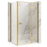 Cabina de dus Rea Atlas 90x80 Brush Gold