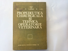 Propedeutica chirurgicala si tehnica operatorie veterinara - cristea foto