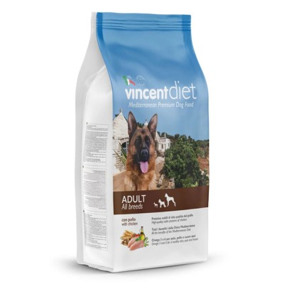 Vincent Diet, Hrana caini adulti, pui, 15kg foto
