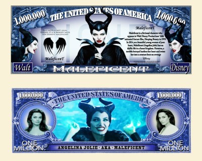 !!! SUA = FANTASY NOTE (TJ6) = FILMUL MALEFICENT CU ANGELINA JOLIE - 2021 - UNC foto