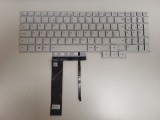 Tastatura Laptop, Lenovo, Legion 5 Pro-16ITH6H Type 82JD, iluminata, alba, layout UK