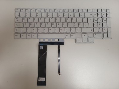 Tastatura Laptop, Lenovo, Legion 5 Pro 16IAH7 Type 82S0, iluminata, alba, layout UK foto