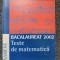 BACALAUREAT 2002 TESTE DE MATEMATICA - Savu, Becheanu