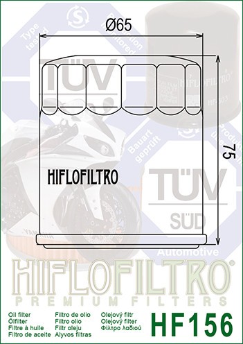 Filtru Ulei HF156 Hiflofiltro KTM 583.38.045.000 , 583.38.045.100 , 583.38.045.1... Cod Produs: MX_NEW HF156