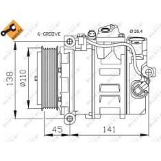 Compresor climatizare Nrf 32214