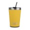 Cana termoizolanta cu pai Nava 450ml galben FitLine Training
