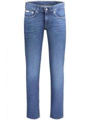 Blugi barbati cu talie medie, croiala Slim fit, bleumarin, W28 L32