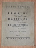 Teatru Popular, Nr. 1 - Prostul * Nastenka * O discuție veselă (Editura Sc&acirc;nteia, 1945)